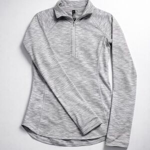 90 Degree By Reflex Heather Gray Long Sleeve Top